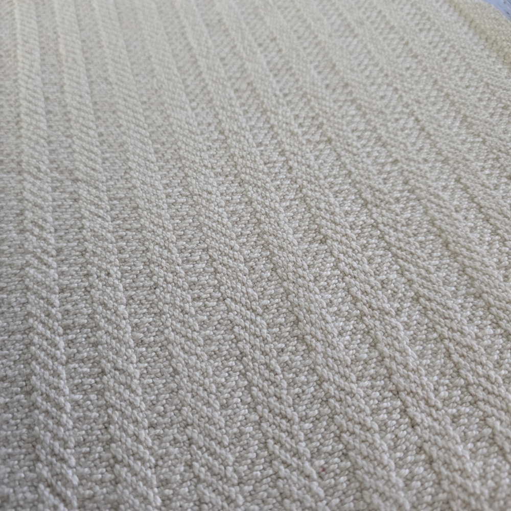 Hand Loomed Cream Mat - Picture 2 of 3